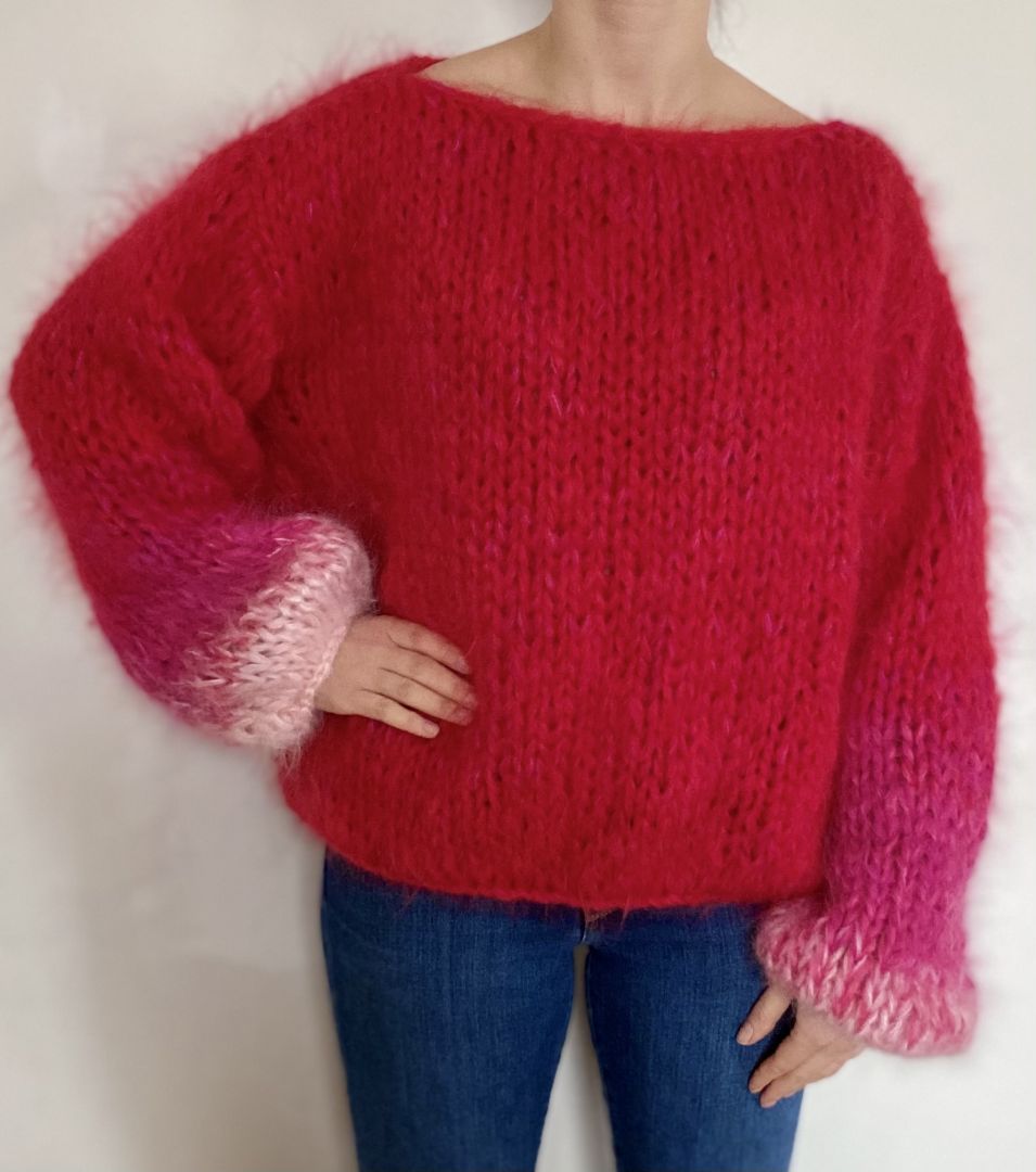 Mohair Pullover Fraise
