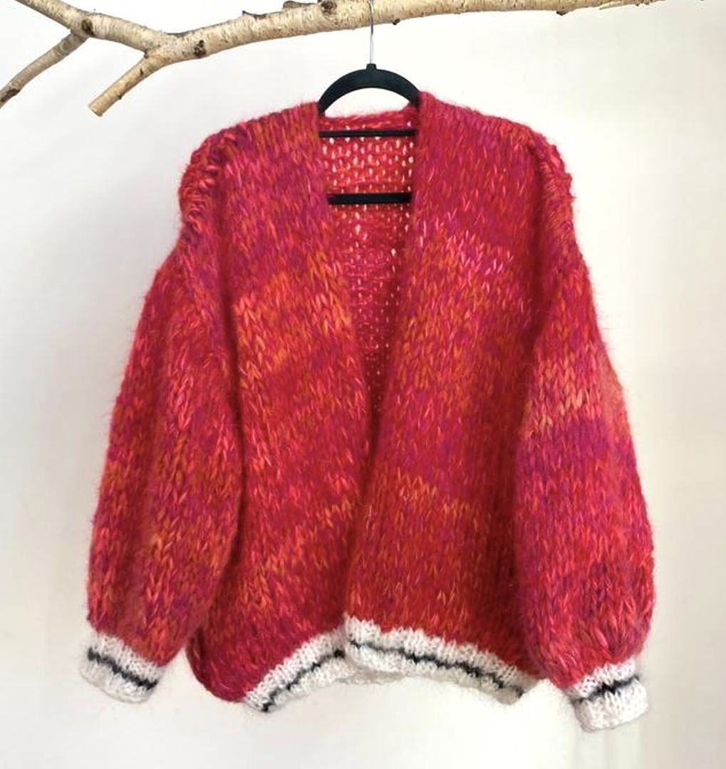 Mohair Cardigan College